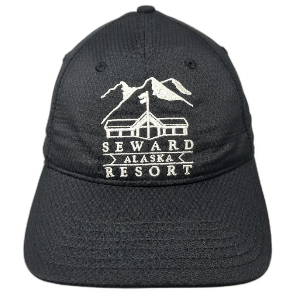 Under Armour Baseball Cap Black One Size Seward Alaska Resort Slideback Hat